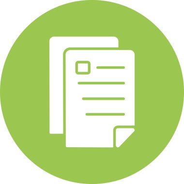 Belge. Web simgesi basit illüstrasyon