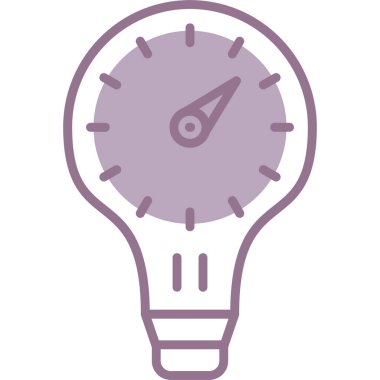 Soyut arkaplanda ampul simgesi izole edildi