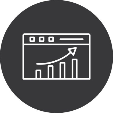 İş ve finans simgesinin vektör illüstrasyonu