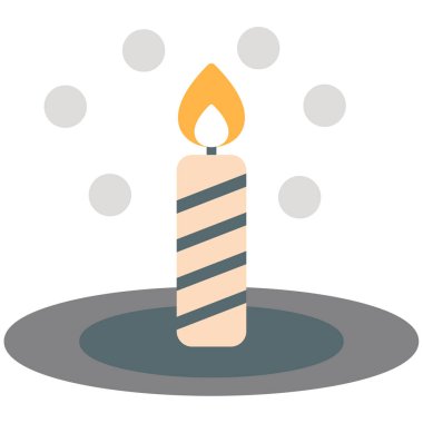 Mum simgesi, vektör illüstrasyonu