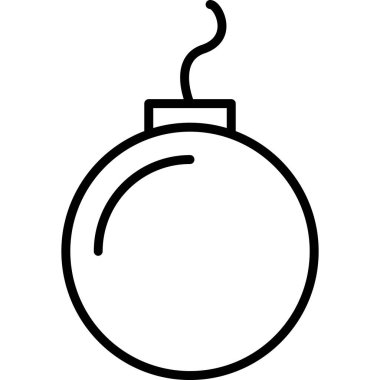 Bomba simgesi vektör illüstrasyonu