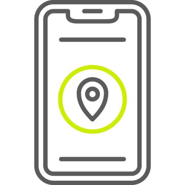 gps konum simgesi vektör illüstrasyon grafik tasarımı