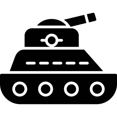 tank. Web simgesi basit illüstrasyon