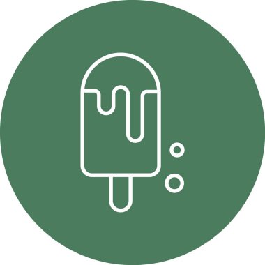 Dondurma simgesinin vektör illüstrasyonu