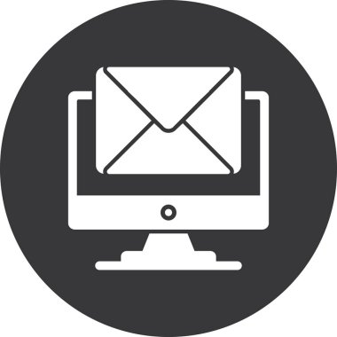 e-posta pazarlama ileti simgesi düz biçimli