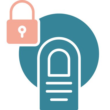 Güvenlik asma kilit vektör simgesi