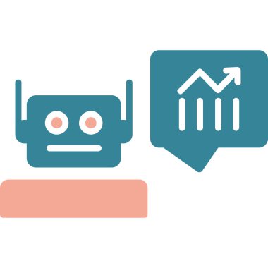 Robot simgesi, vektör çizimi