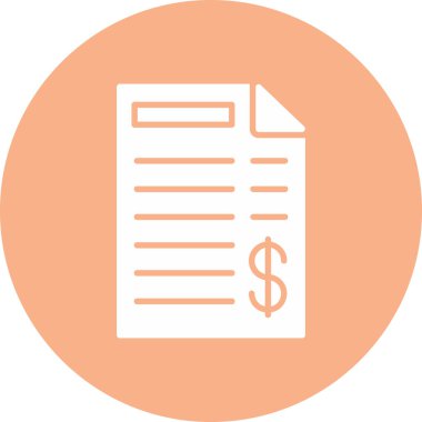 Belge. Web simgesi basit illüstrasyon