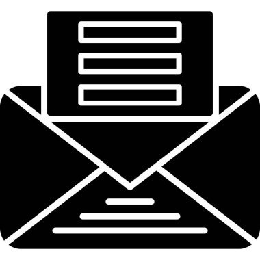 e-posta simgesi ana hat biçiminde