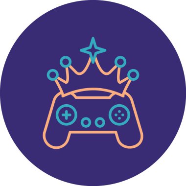 Modern oyun simgesinin vektör illüstrasyonu