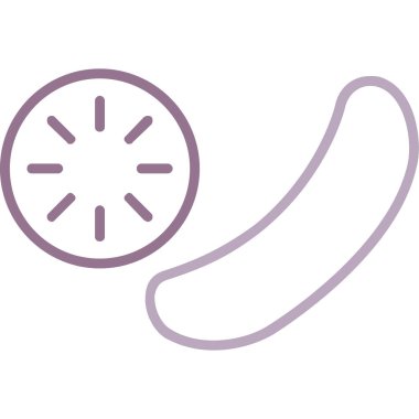 Bir bebek emziğinin çizgi film simgesinin vektör çizimi