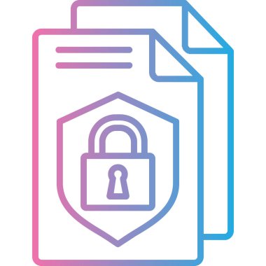 belge simgesi vektör illüstrasyonu