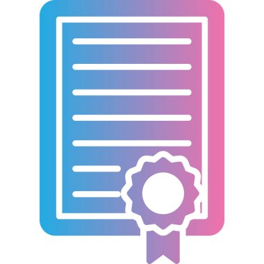 Belge. Web simgesi basit illüstrasyon