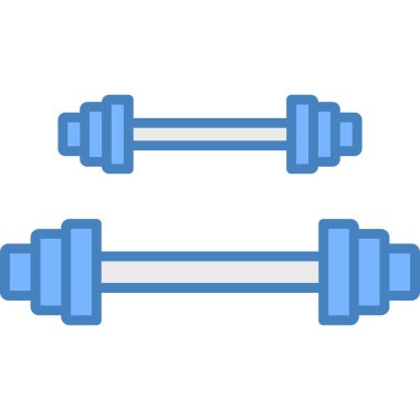 dambıl simgesi vektörü. izole düz illüstrasyon