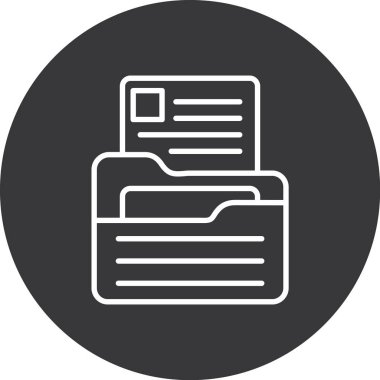 Belge simgesinin vektör illüstrasyonu