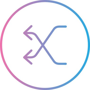 Oklu bir simgenin vektör illüstrasyonu