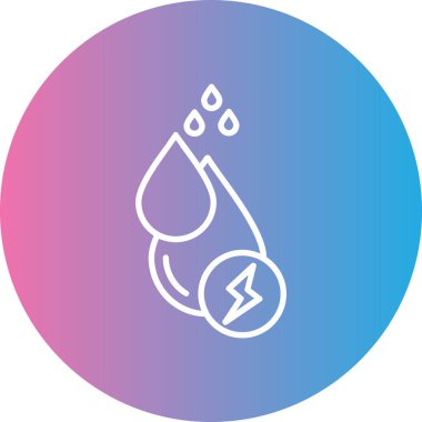 Su bırakma simgesinin vektör illüstrasyonu