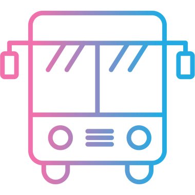 bus simgesi vektör illüstrasyonu