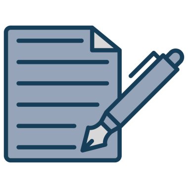 Kalem simgesi ile belge