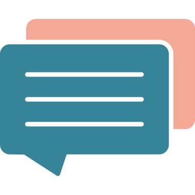 Sohbet mesajı vektör illüstrasyonu