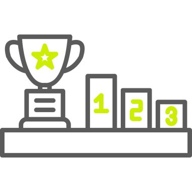 kupa ikonu vektör illüstrasyonu