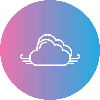 Bulut. Web simgesi basit illüstrasyon