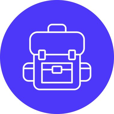 evrak çantası simgesi, vektör illüstrasyonu beyaz arkaplanda izole edildi