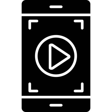 mobil uygulama simgesi, basit vektör illüstrasyonu