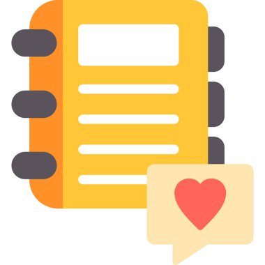 Aşk ileti vektör simgesi