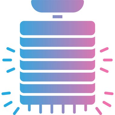 İzole edilmiş tek bir Çin fenerinin vektör çizimi