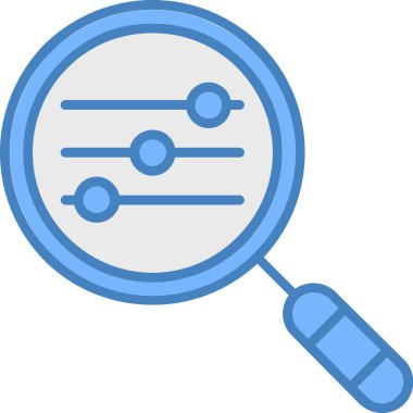 Analiz büyütücü simgesi - özet biçimi