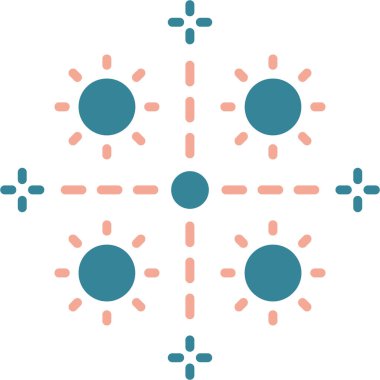 Kar tanesi. Web simgesi basit illüstrasyon