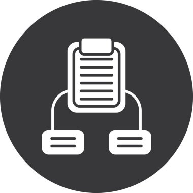 vektör illüstrasyonu, ataç basit simgesi