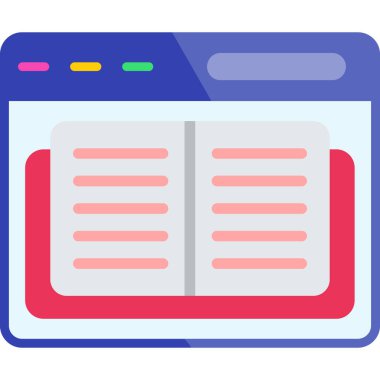 tarayıcı web simgesi basit illüstrasyon