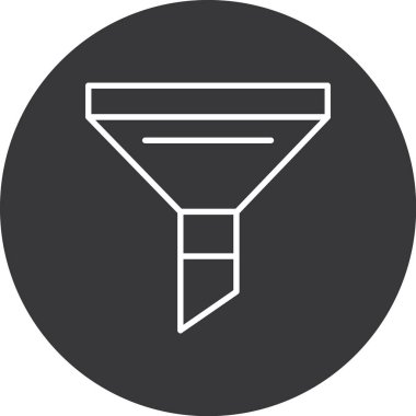 vektör huni simgesi illüstrasyonu