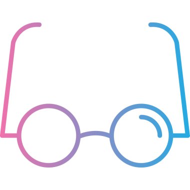 gözlük ikonu vektör illüstrasyonu