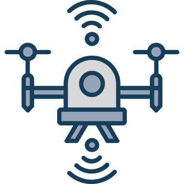 Kablosuz. Web simgesi basit illüstrasyon