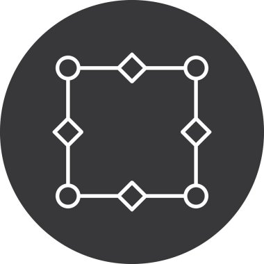 Bir dairenin vektör illüstrasyon simgesi