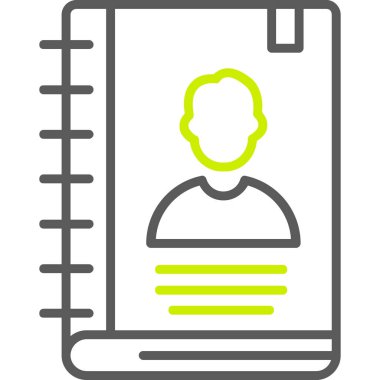 Bir kişi simgesinin vektör illüstrasyonu