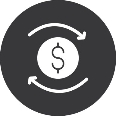 Dolar simgesi vektör illüstrasyonu