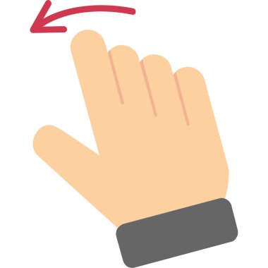 işaret parmağı simgesi ile doldurulmuş ana hat biçimi