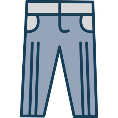 pantolon simgesi vektör illüstrasyonu