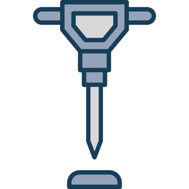 Tornavida. Web simgesi basit illüstrasyon