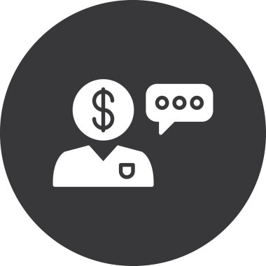 Dolar simgesi vektör illüstrasyonu