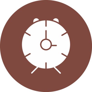 Saat simgesi. Web için basit alarm vektör simgeleri çizimi