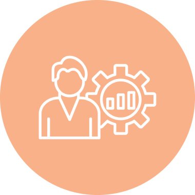 İş ve finans simgesinin vektör illüstrasyonu