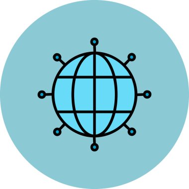 genel web simgesi vektör illüstrasyonu