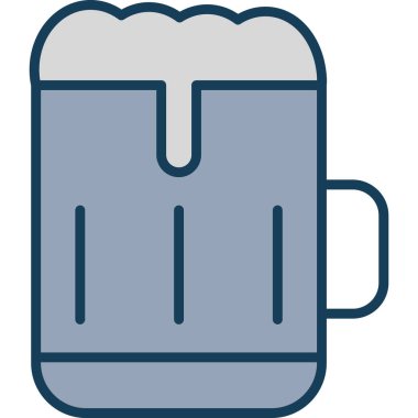 bira bardağı bira ikonu doldurulmuş taslak biçiminde