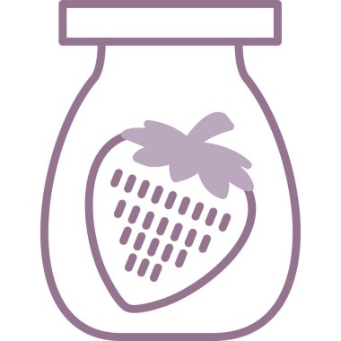 meyve reçeli vektör simgesi