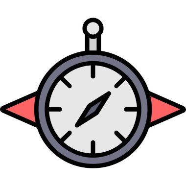 pusula simgesi, vektör illüstrasyonu